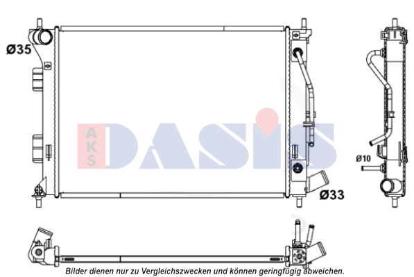 AKS DASIS Radiaator,mootorijahutus 560093N